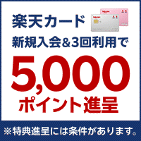 【最大12,000円相当】楽天カード（最短10日付与）